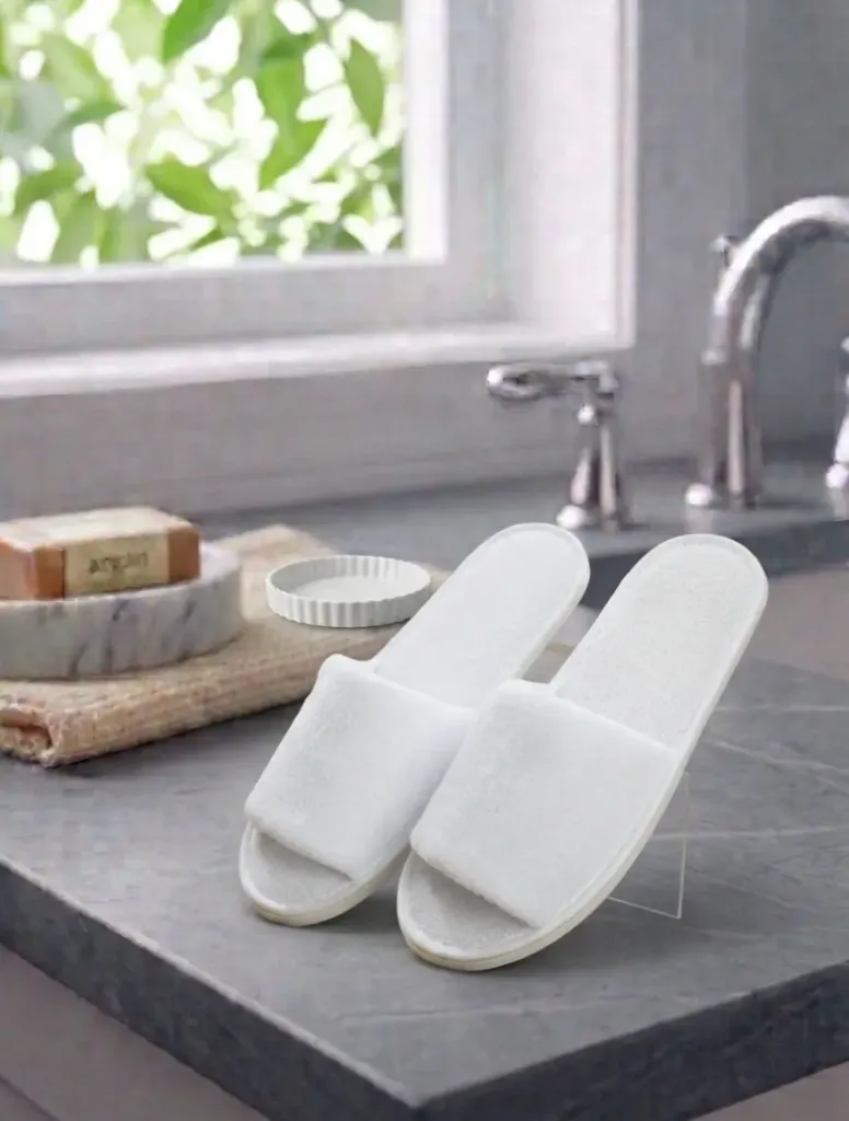 Open-Toe Hotel Slipper