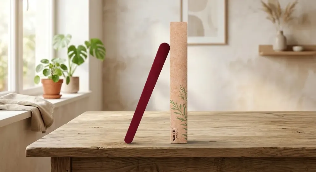 Eco-Friendly Nail File, Hotel Guest Room Amenity & Travel Grooming Tool in Kraft Paper Box