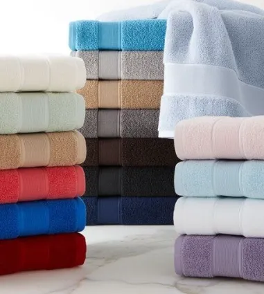Solid Color Boarder Type Hand Towels - 100% Cotton, 600 GSM, Gentle on Skin with Superior Absorbency