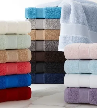Solid Color Border Bath Sheets – 100% Cotton, 600 GSM, Available in Vibrant Colors