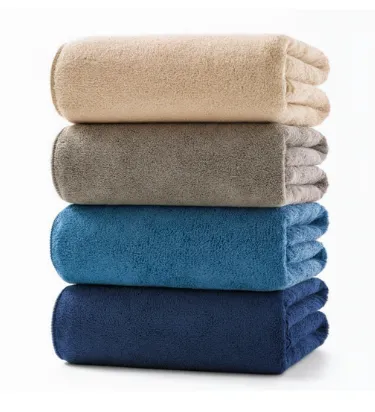 100% Cotton Solid Color Pool Towels – 600 GSM, Soft, Absorbent, and Durable