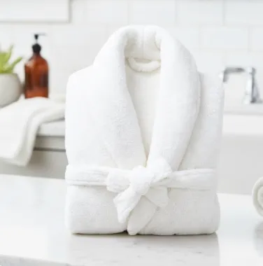 Terry Velour Bathrobe, 100% Cotton, 450 GSM, Unparalleled Comfort and Elegance.