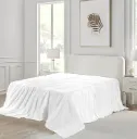 Pure White Polycotton Flat Sheet - Available in Multiple Sizes