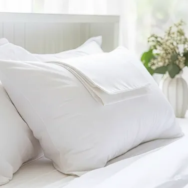 Pure White Polycotton Pillow Covers – Available in Thread Counts 144 to 300 and Multiple Sizes