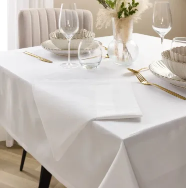 Pure Solid Color Table Cloths - Damask Material in Array of Colors & Sizes