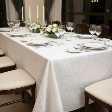 White 100% Cotton Tablecloth – Available in Multiple Sizes