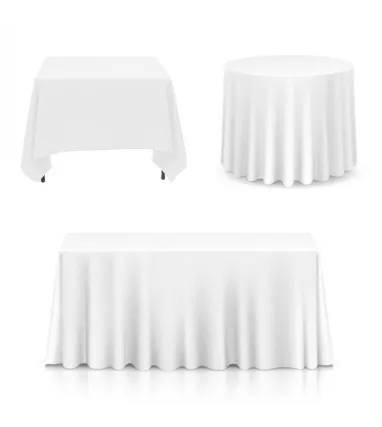 100% Cotton, Damask Material, Marble Design Table Cloth – Available in Multiple Colors & Sizes