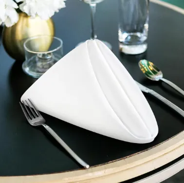 Plain White Napkin - 100% Cotton in Array of Sizes to Elevate Your Dining Experience.
