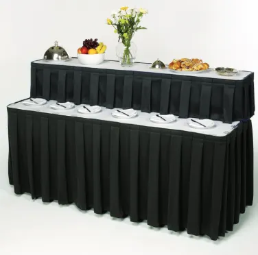 Two Tier Table Skirtings - Available in Multiple Stylish Shades