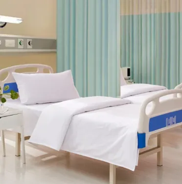 Hospital White Polycotton Flat Sheets – Thread Counts 144 to 300, Optimal Comfort.