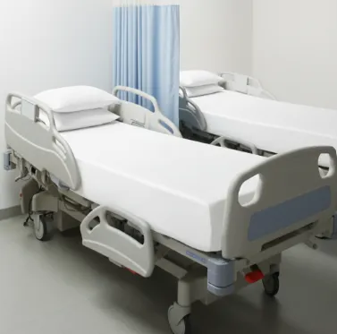 Hospital Pure White Polycotton Fitted Bed Sheet | Premium Comfort | Thread Counts 144-300