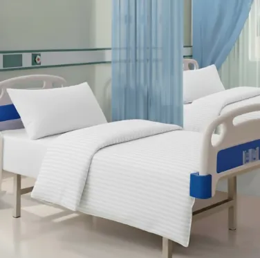 Hospital Stripe Polycotton Duvet Cover | Elegant Stripes, Luxury Thread Counts, Multiple Sizes.